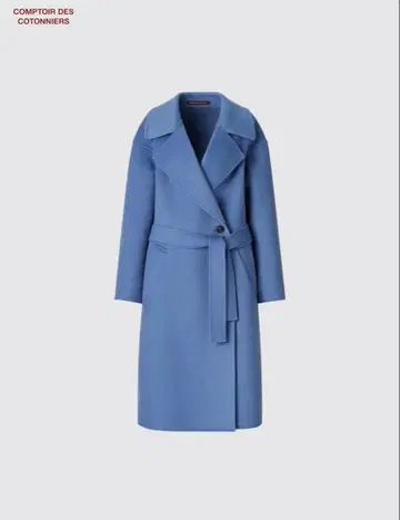 새상품급 UNIQLO 콘트와드 코토니에 더블 페이스 롱 코트