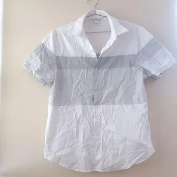 CALVIN KLEIN 반팔 셔츠 M 화이트 그레이 M 사이즈