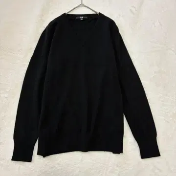 [ 새상품급 ] UNIQLO 니트 캐시미어100% 긴팔 V넥 스웨터