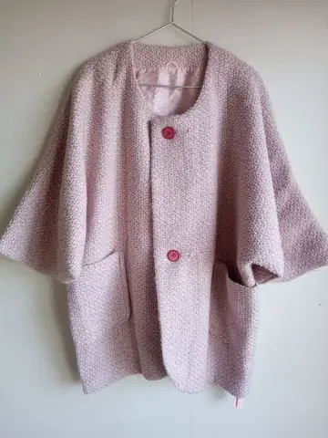 라이트 핑크 일본 의류 겨울 코트 L2