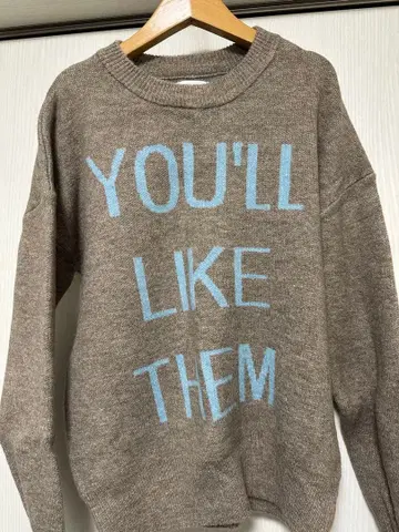 SONNYLABEL 메시지 니트 스웨터 프리 사이즈