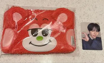 오렌지 곰 파우치와 트레카 세트