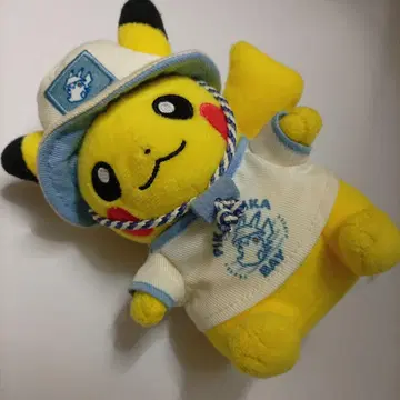 포켓몬 센터 도쿄베이 한정판 레저 스타일 피카츄 봉제 인형 마스코트