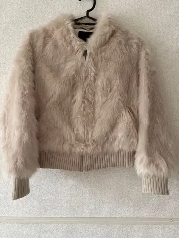 바나나리퍼블릭 인조 모피 블루종