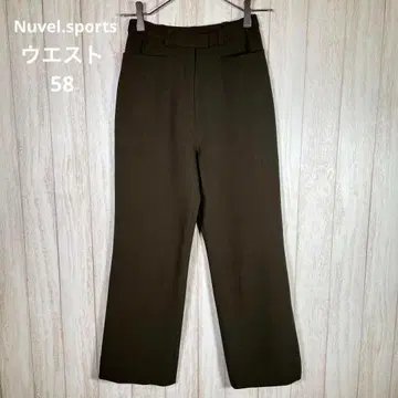 Nuvel.sports 여성용 캐주얼 팬츠 스트레이트 허리 58