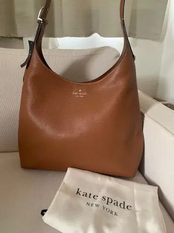 케이트 스페이드 454 피크 스티치 라지 숄더 백