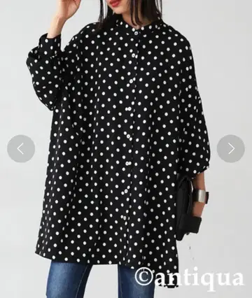 안티카 마니쉬 도트 무늬 셔츠