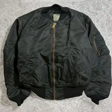 ALPHA USA제 MA-1 플라이트 자켓 M 블랙 짧은 기장