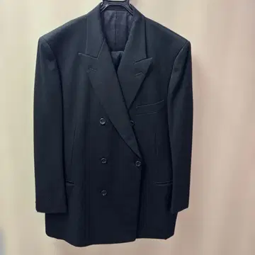 더블 브레스트 수트 블랙