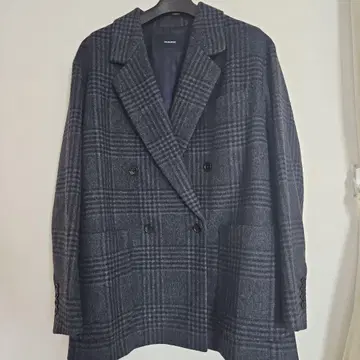 FRAMeWORK 체크 무늬 더블 브레스트 자켓