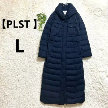[ PLST ] 레어 사이즈 롱 다운 코트 네이비 4 L 상당