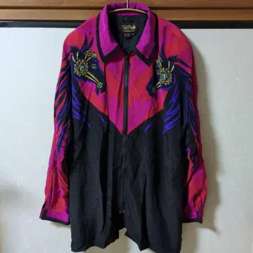 Bob Mackie 실크 셔츠 말 디자인 T 사이즈