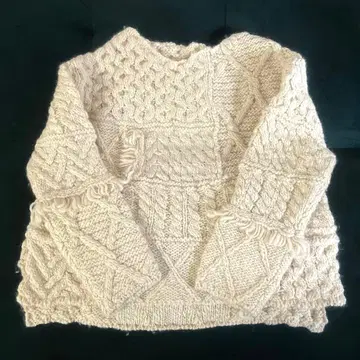 [ 새상품, 미사용 SNIDEL ] / 아이보리 케이블 니트 오프숄더