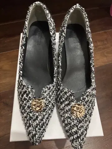 트위드 스틸레토 신발 1