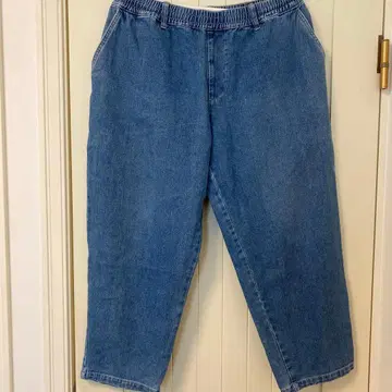 00년대 빈티지 캐주얼 데님 팬츠 라이트 블루 사이즈 L