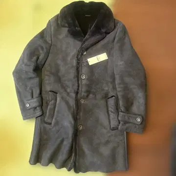 EMMETTI 블랙 무스탕 코트 자켓 size 44