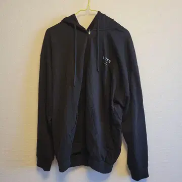 LYFT 블랙 풀 집업 후드티