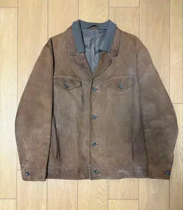유로 70s~80s 스웨이드 가죽 자켓 독일제 가죽 자켓