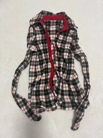 츠모리치사토 크레프리 체크 블라우스 사이즈 2