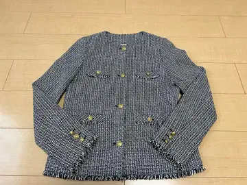 snidel 트위드 노카라 자켓