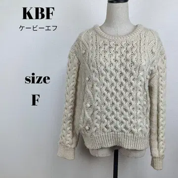 [ a2109 ] KBF 팝콘 케이블 니트 F 아이보리