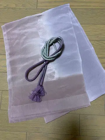 연보라 그라데이션 일본 정통의상 소품 세트