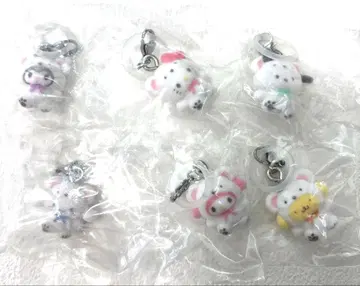 산리오 캐릭터즈 메지루시 액세서리 포근포근 스노우 컴플리트 세트