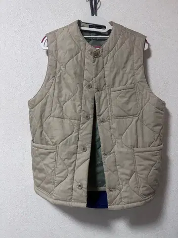 NAPRON 퀼팅 베스트 베이지