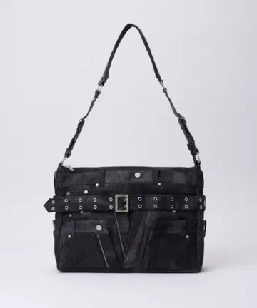 [ GRANCY ] 클레이지 레이어드 데님 팬츠 디자인 숄더백