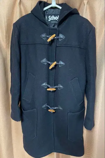 Schott 더플 코트 블랙 34