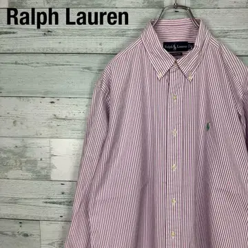랄프 로렌 90s 90년대 런던 스트라이프 롱 슬리브 BD 셔츠