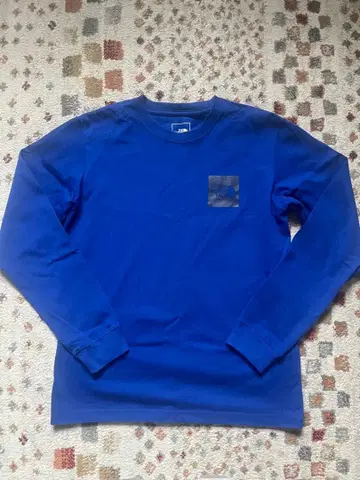 The North Face 파랑 긴팔 티셔츠 S