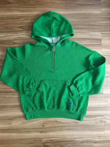 Champion 크롭 코튼 니트 후디 90s 포커즈