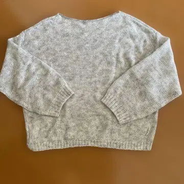 [새상품] DouDou 라메 믹스 라이트 그레이 니트 긴팔 스웨터