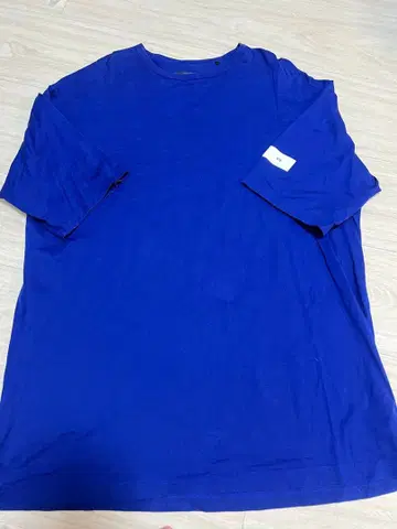 Y-3 블루 긴팔 티셔츠