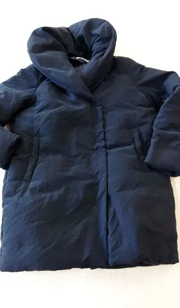 오드리앤존와드 볼륨 다운 코트 경량 숄카라