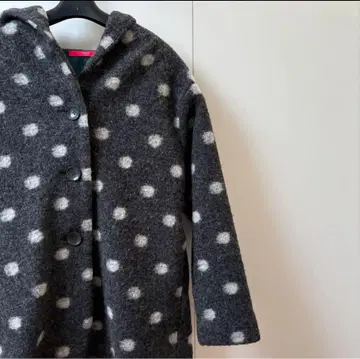 graniph 도트 무늬 코트 (새상품급) 노옴코어