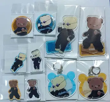 주술회전 극장 베어 게토 고죠 아크릴 키링 게토 스구루 고죠 사토루