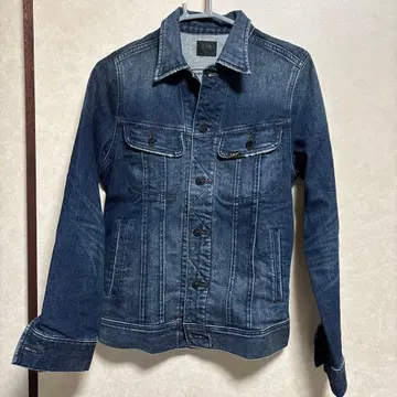 리 다크 블루 데님 자켓