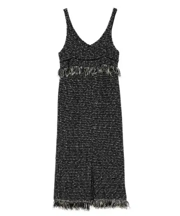 UND TWEED JUMPER SKIRT KNIT DRESS