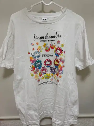 간사이 만박 EXPO 2025 산리오 플라워 콜라보 미야쿠미야쿠 T셔츠