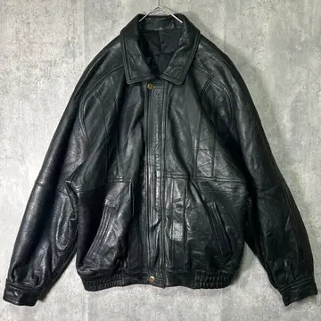 고급 스페인산 가죽 자켓 블랙 천연 가죽 충전솜 어깨 패드 없음