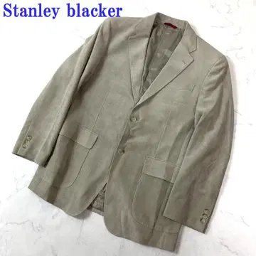 스탠리 브라커 테일러드 자켓 스웨이드 베이지 L C4974