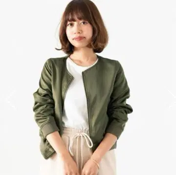 코히나 cohina 숏 기장 블루종 자켓