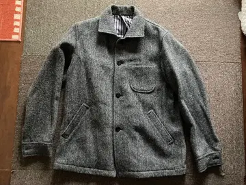 모히토 해리스 트위드 헤링본 자켓 커버올 일본제