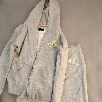 & by P&D 그레이 집업 후드티 상하의 세트