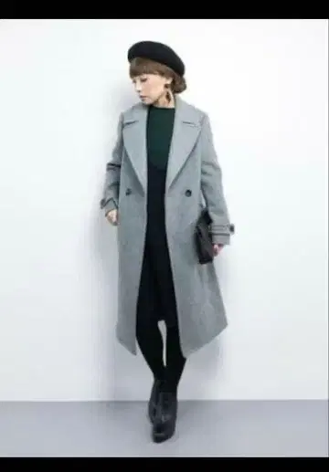 새상품급 프레임워크 더블 브레스트 코트