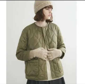 트래디셔널 웨더웨어 아클리 지퍼 노카라 카키 34