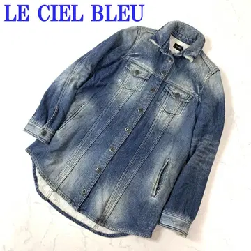 르쉘 블루 긴팔 데님 자켓 속기모 코튼 100% 40 C4978