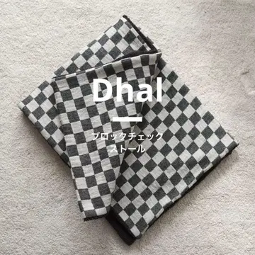 Dhal 블록 체크 스톨